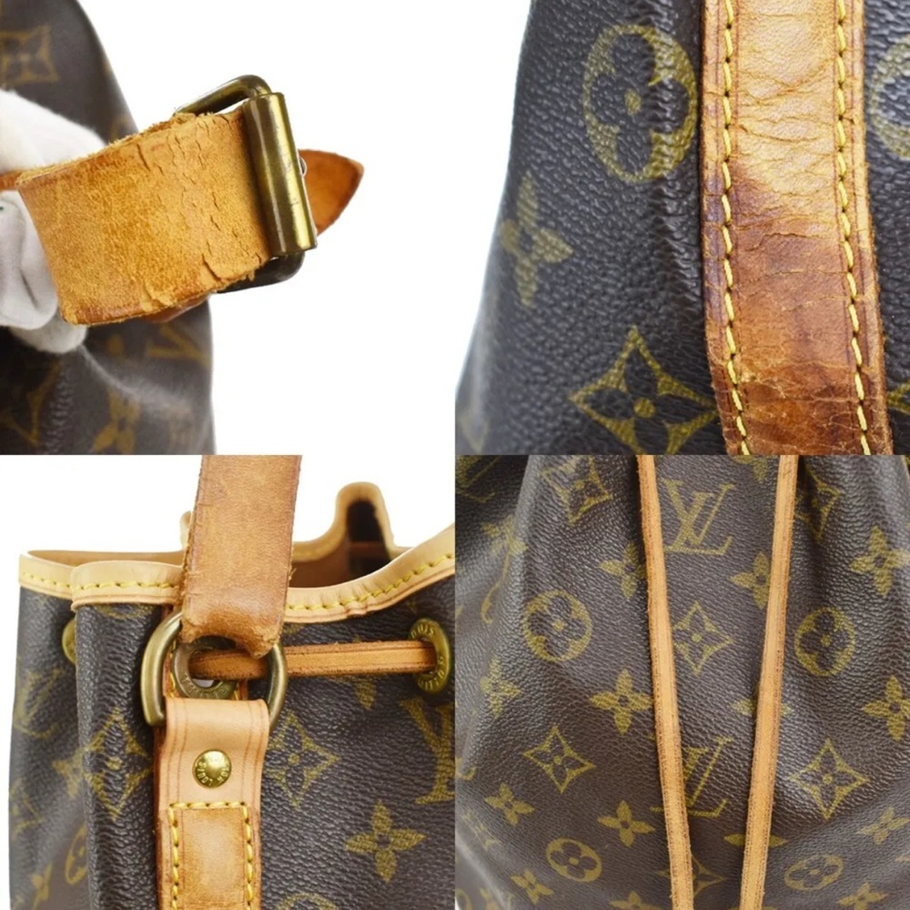 Louis Vuitton Monogram Drawstring Bucket Bag in Brown and Tan - Picture 7 of 14
